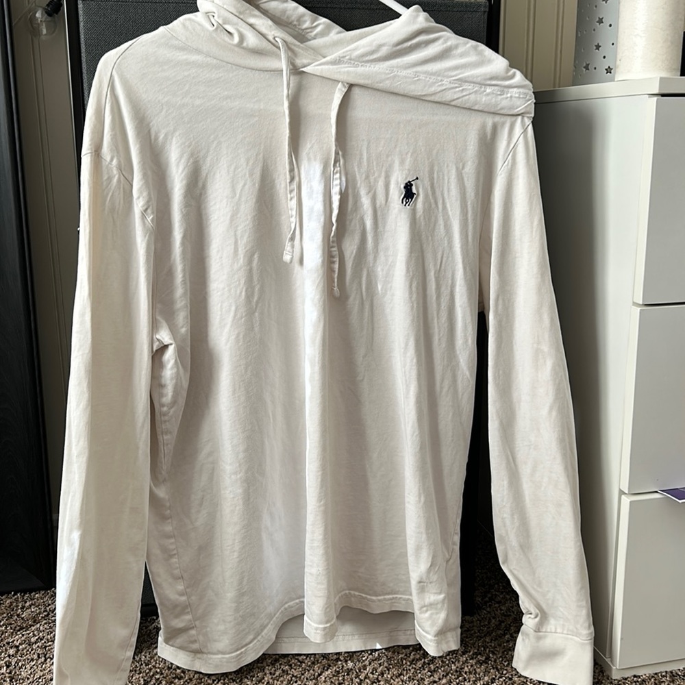 Men’s Polo Ralph Lauren white drawstring size M.